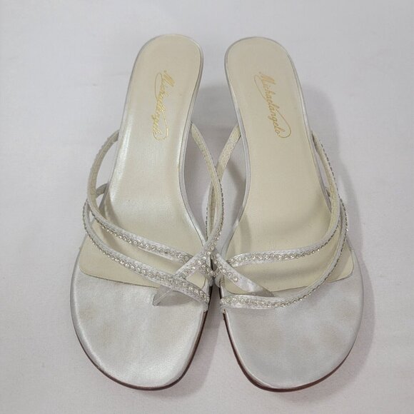 Michaelangelo Michael Angelo Heels shoes Heel MARLY Women's Size 8.5 sequins - Picture 2 of 10